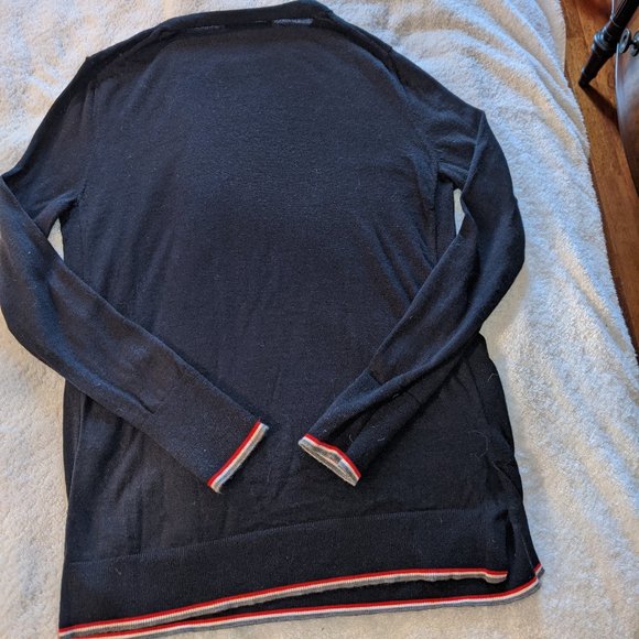 Banana Republic Navy Merino Wool Sweater - Picture 2 of 4